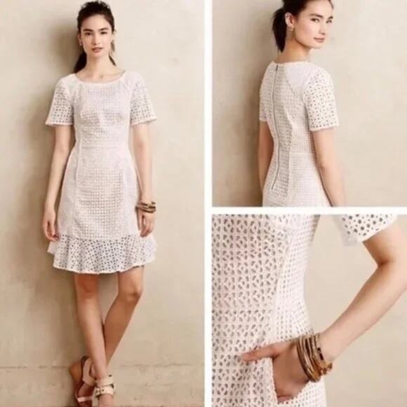 Anthropologie Dresses & Skirts - Anthropologie HD in Paris Georgia Eyelet Dress NWT Size 2